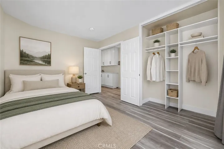 Digitally enhanced image for visualization purposes. Room is vacant.