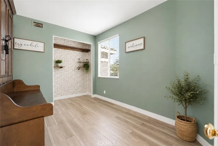 Digitally enhanced image for visualization purposes. Room is vacant.