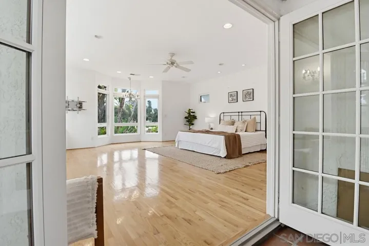 French doors to primary bedroom!