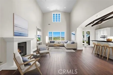 Living room is virtually staged
