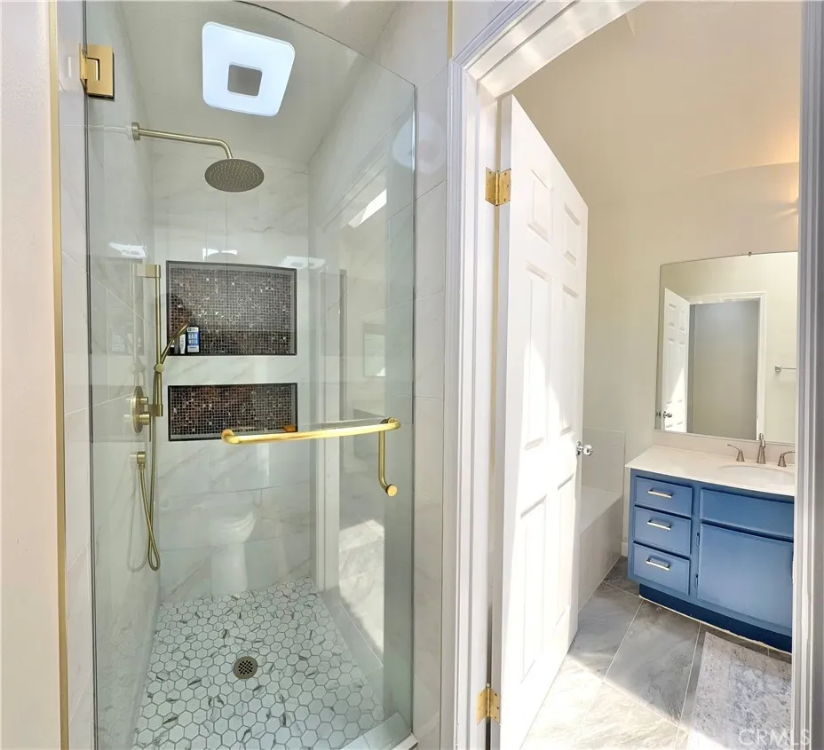 Separate shower of full bath- bedroom #1