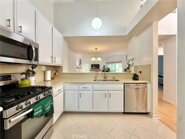 Kitchen with stainless steal appliances,