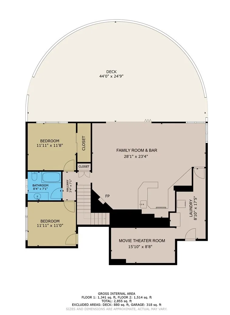 lower level floor plan