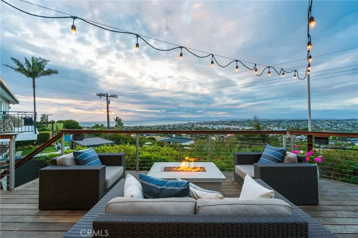 enjoy the ambience of the evenings from this deck.