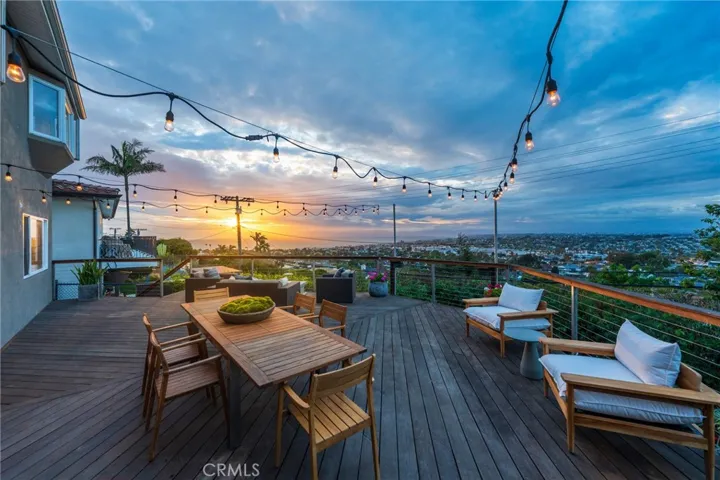 Spring and summer sunset views are lovely.