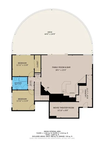 lower level floor plan