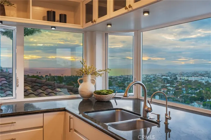 Kitchen with gorgeous views