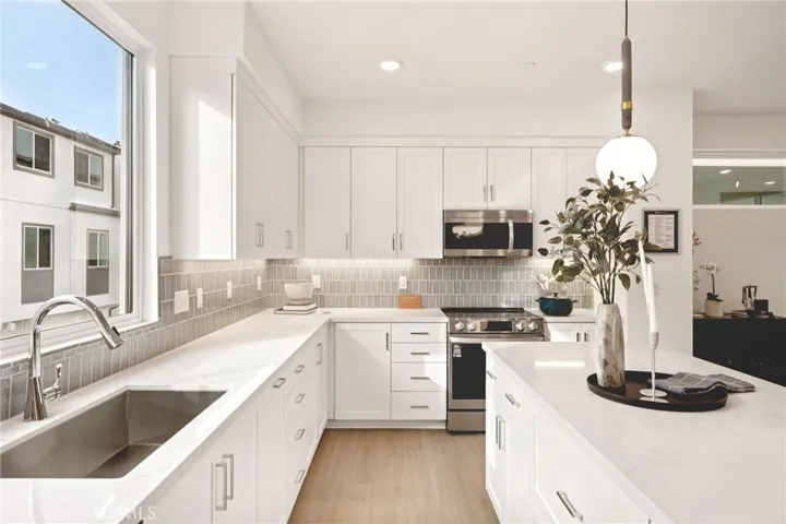 Model home kitchen area used for representational purposes only