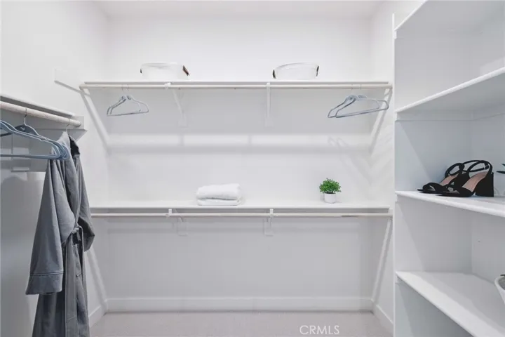 Model home Primary Walk-in closet used for representational purposes only
