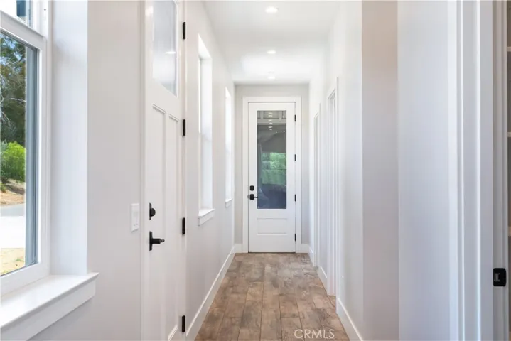 Hallway with lots of natural light.
