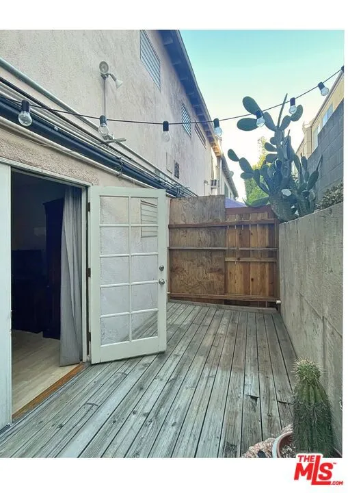 terrace adjacent to bedroom