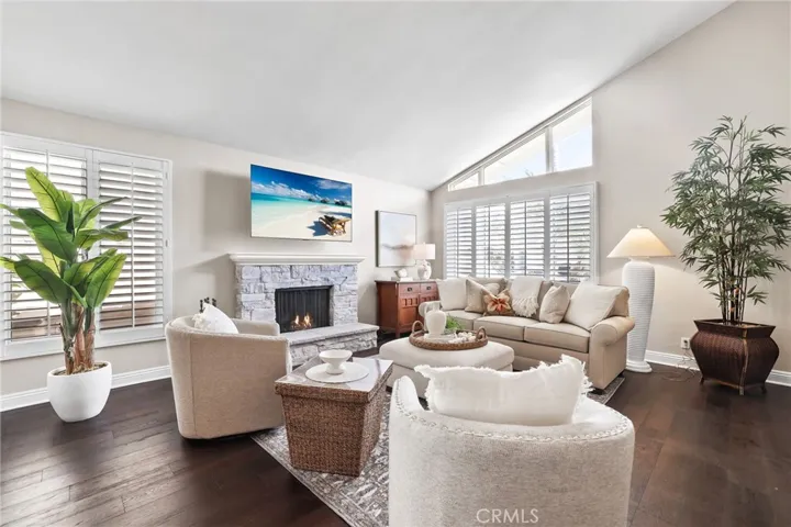Living room with abundance of natural light