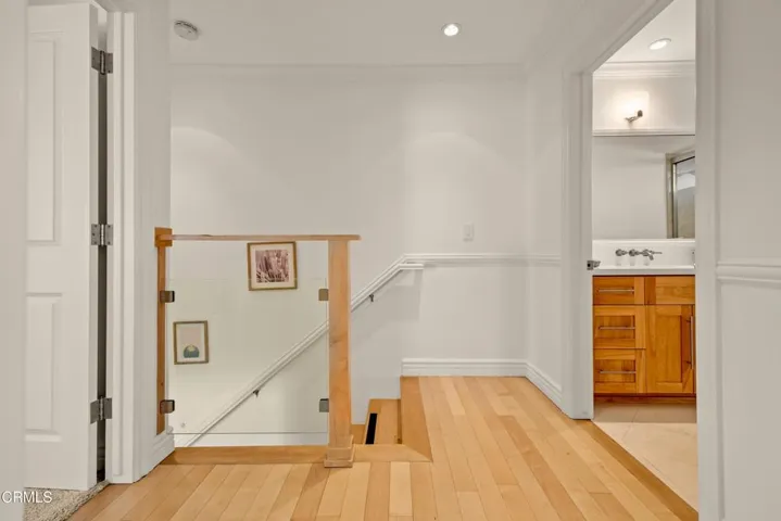 Maple wood staircase