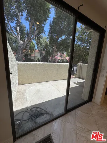 Patio off living room