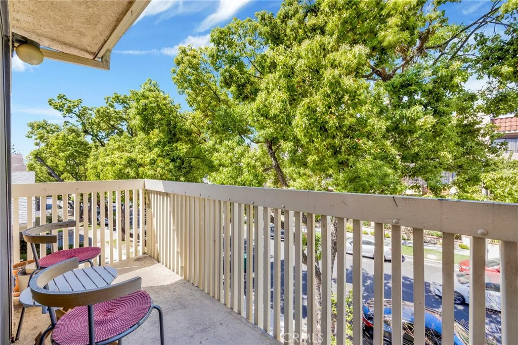 Balcony facing E. San Jose Ave.