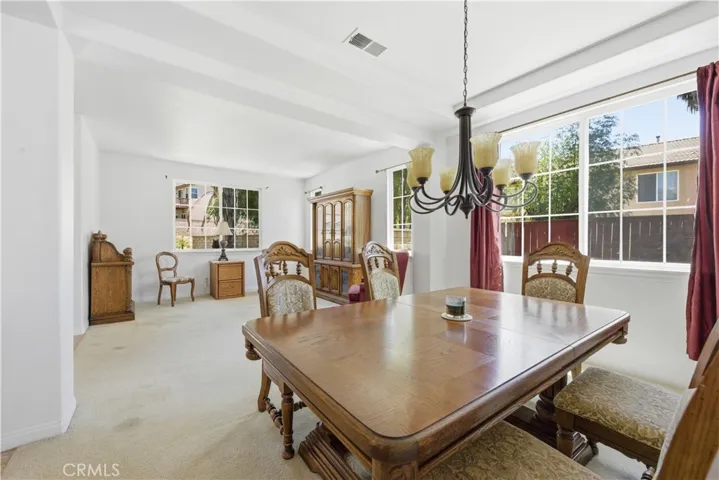 family room to the left of entrance
