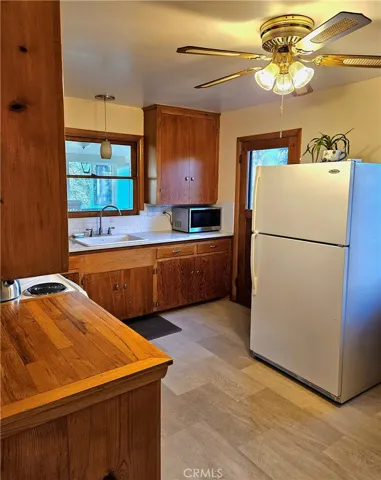 Notice door, it goes out to the side of house.