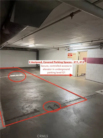 2 Assigned Covered Parking Spaces - Tandem