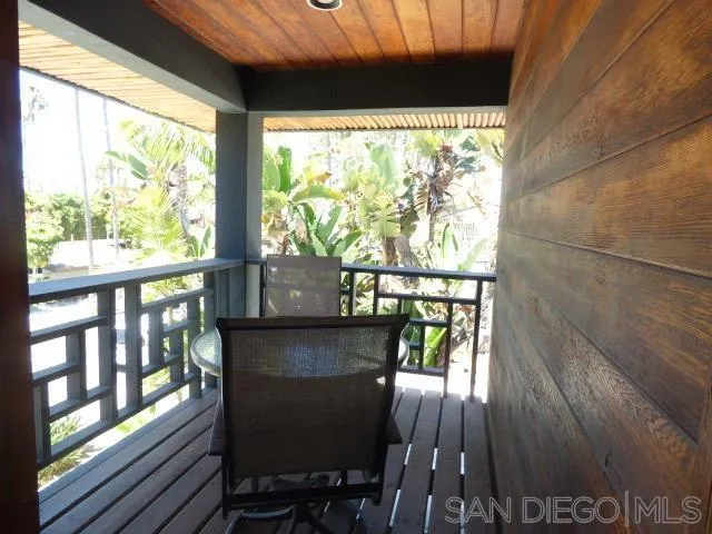 Balcony off the upstairs bedroom