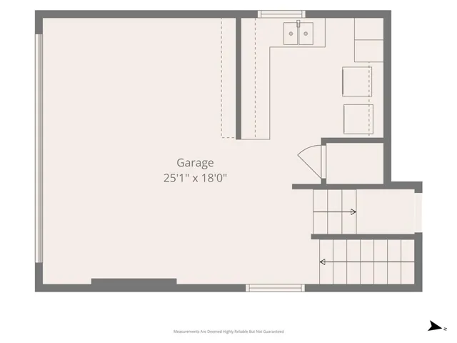Garage with laundry room