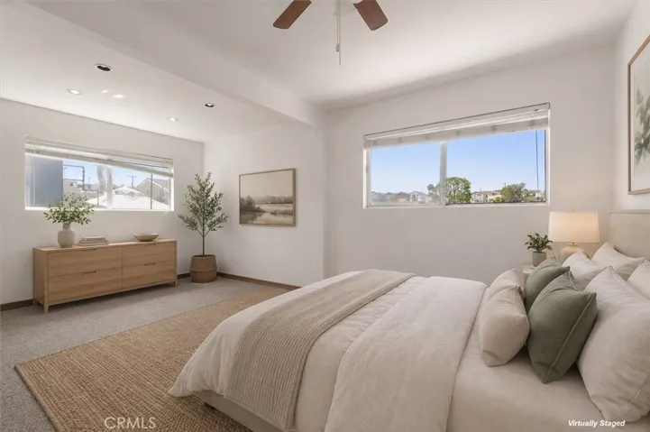 *virtually staged* downstairs level bedroom #2