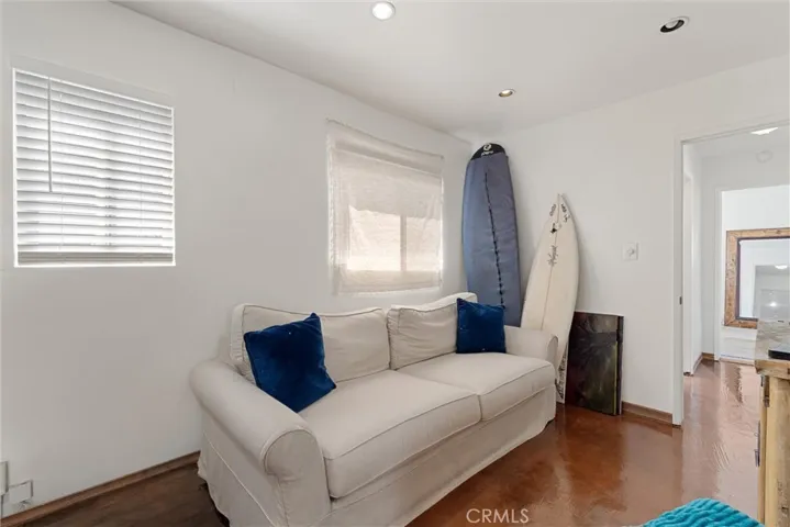 Downstairs level: living room area