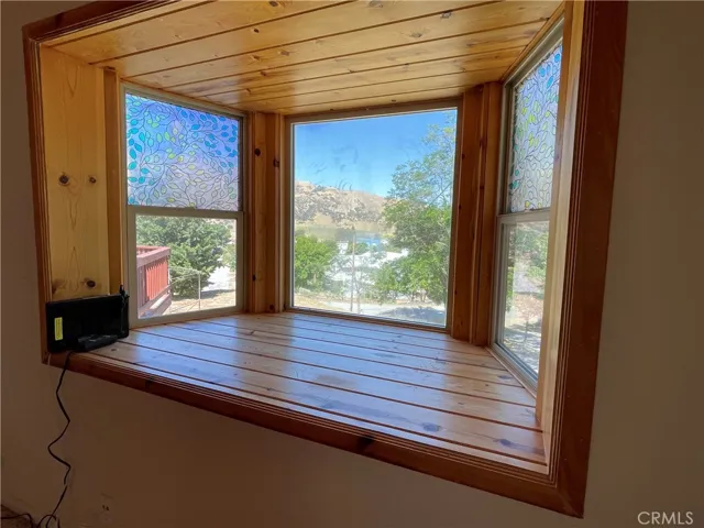 Bay window in living room