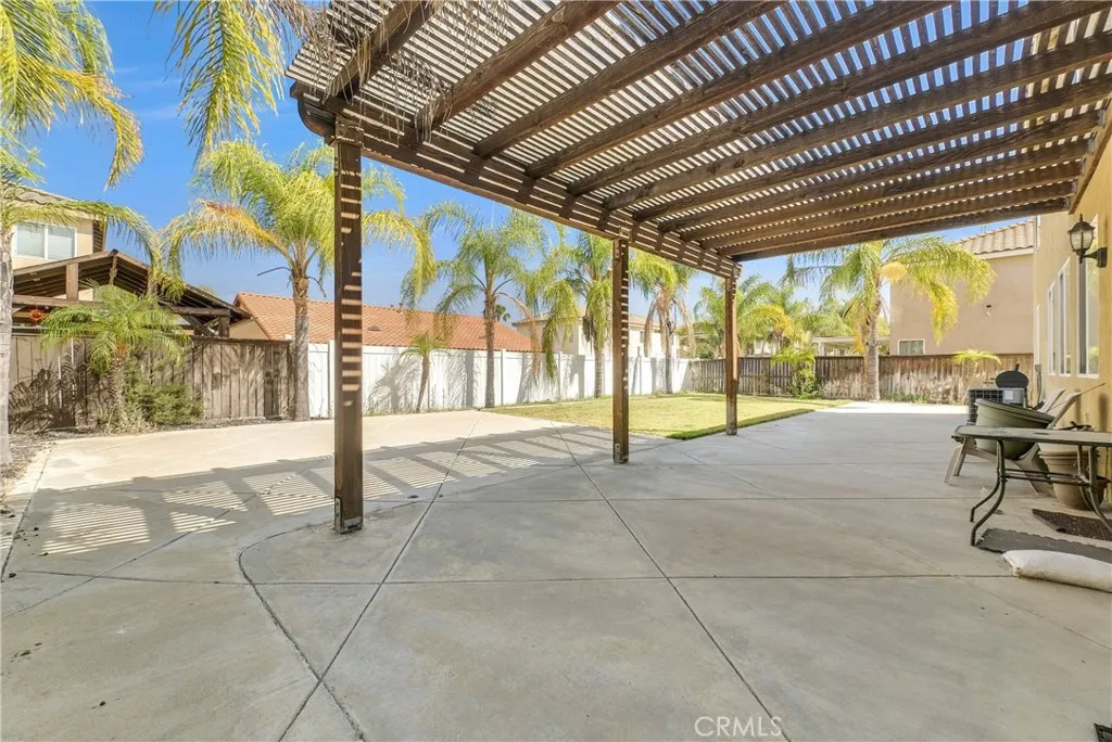 Patio on back yard