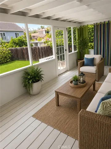 Covered patio off downstairs
