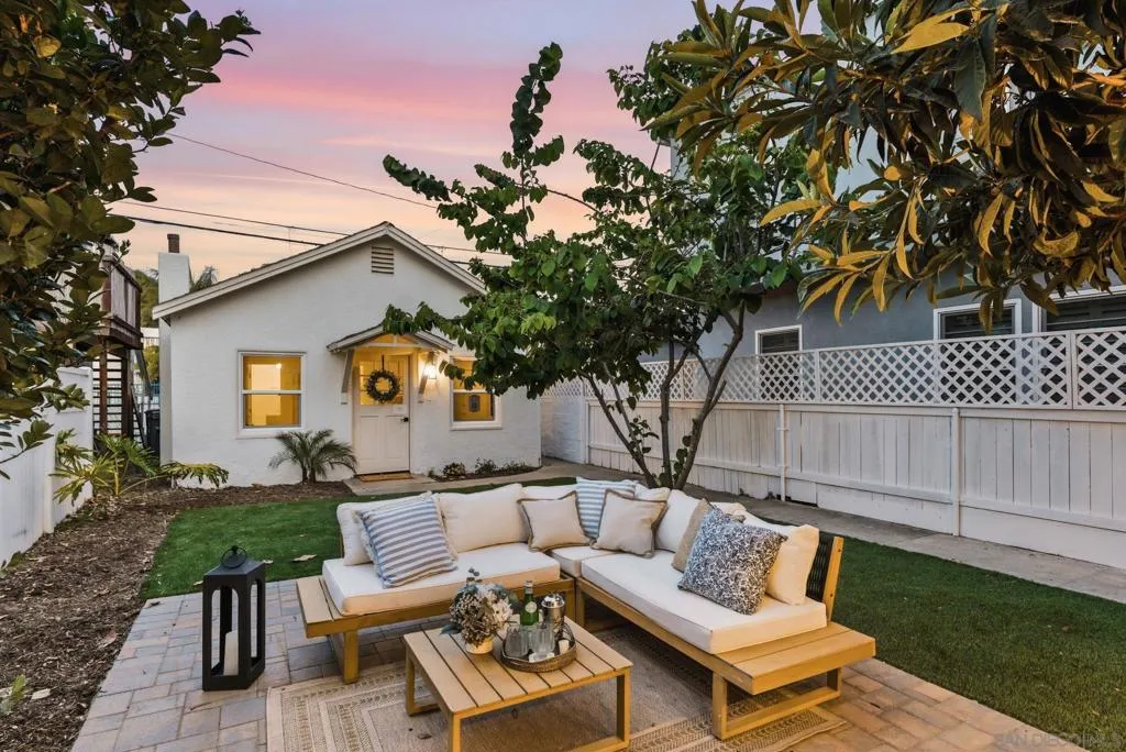 Imagine enjoying a twilight barbecue on the back patio!