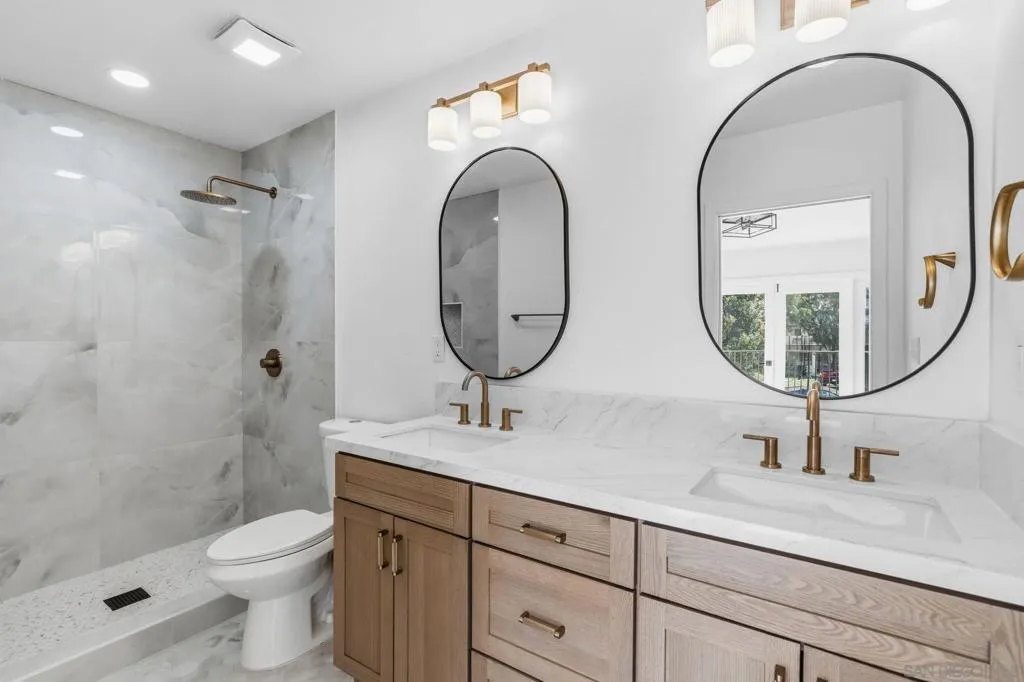 Gorgeous primary bath was just added!  Contemporary and spacious1 Feels like a spa!