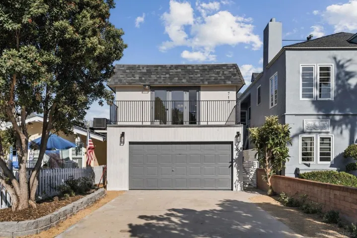 Two car garage plus two additional driveway parking spaces.  Parking in Coronado is premium!  How nice to have 5 spaces with this one property!