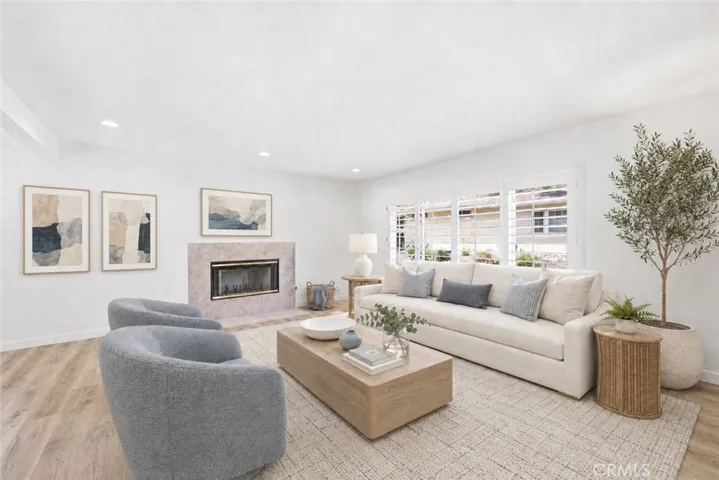 Virtually Staged Living Room