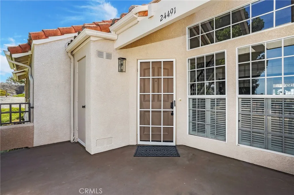 Patio and front door