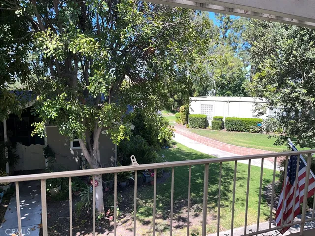 Another Patio view including gardens and trails.  Balcony attached to Great Room/Living Room