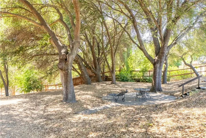 Relax and unwind under a canopy of trees.