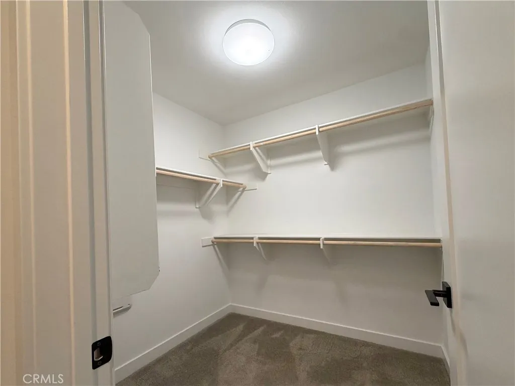 Master bedroom walk in closet