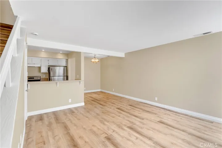 View of Kitchen and Dining Room