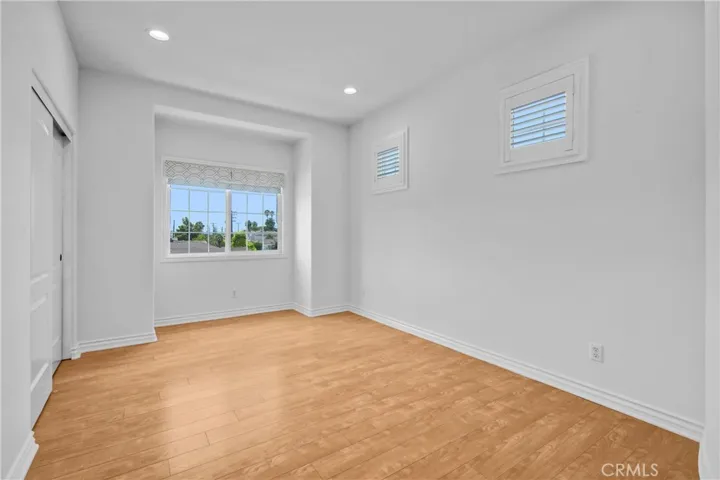 One of four upstairs bedrooms