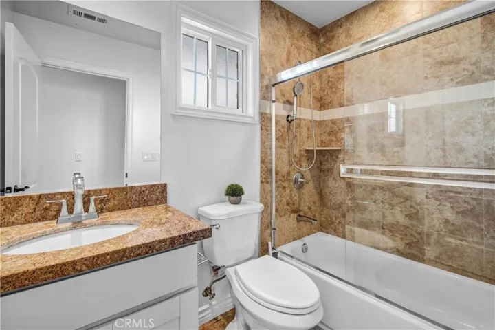 Updated full bathroom in the suite