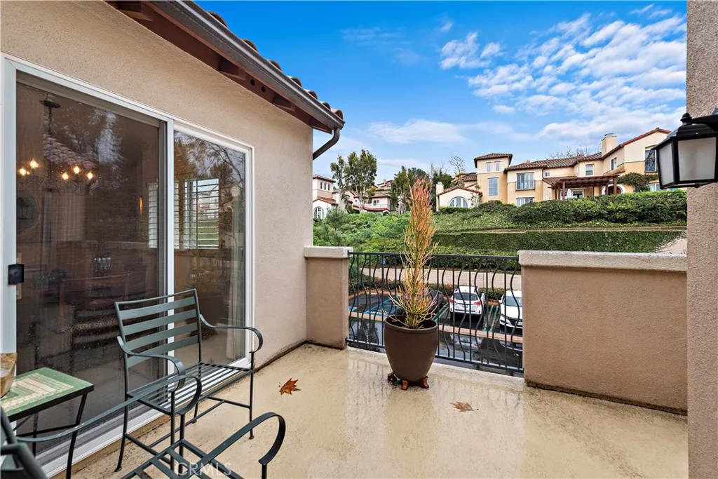 Large private patio
