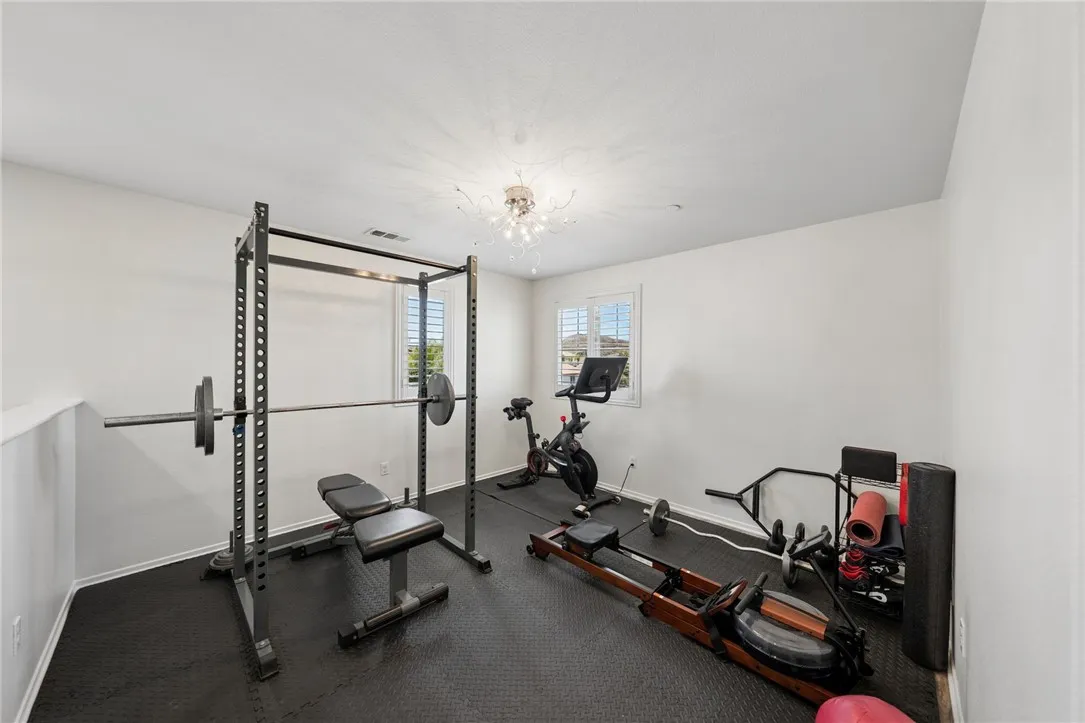 Loft - currently being used as a gym