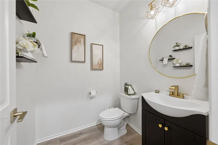 Main floor half bath