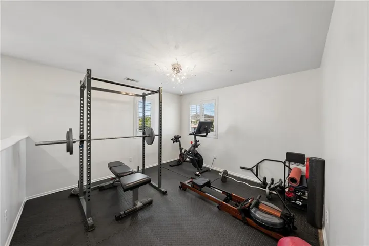 Loft - currently being used as a gym