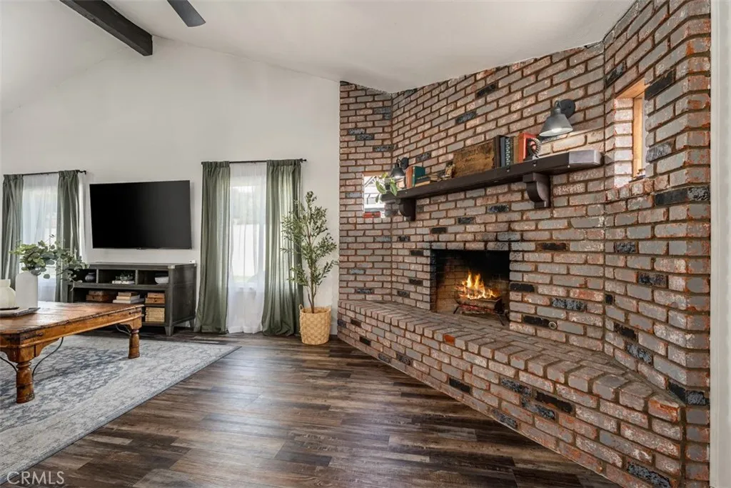 Photo includes digital alteration (fire added in fireplace)