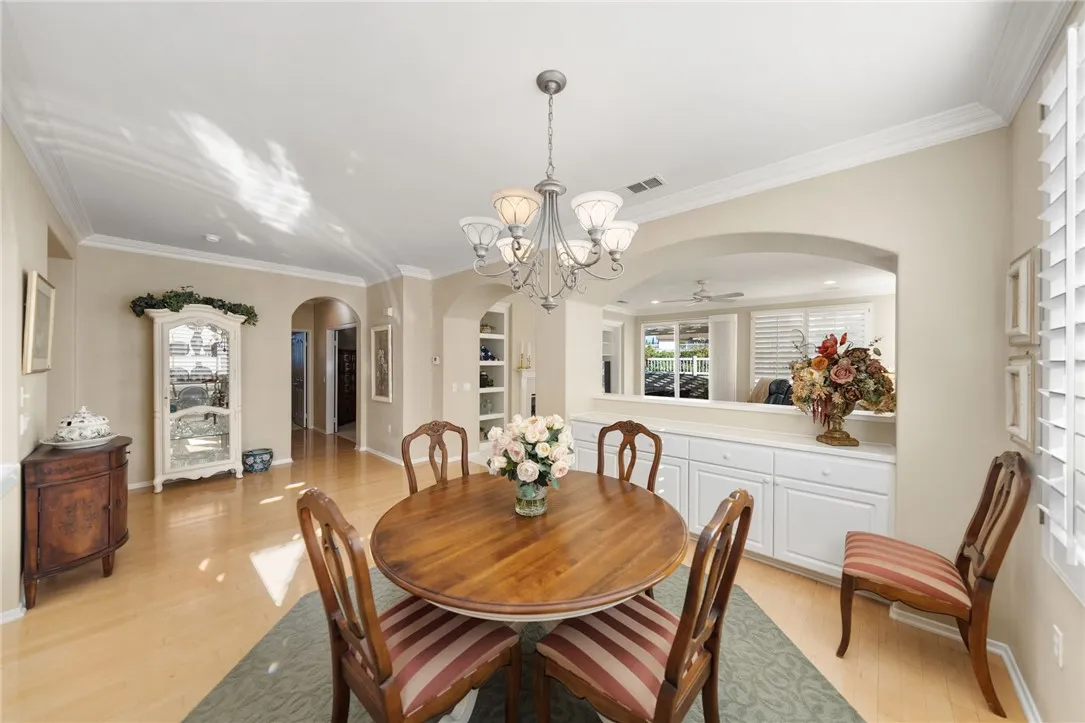 Dining room looking towards family room
