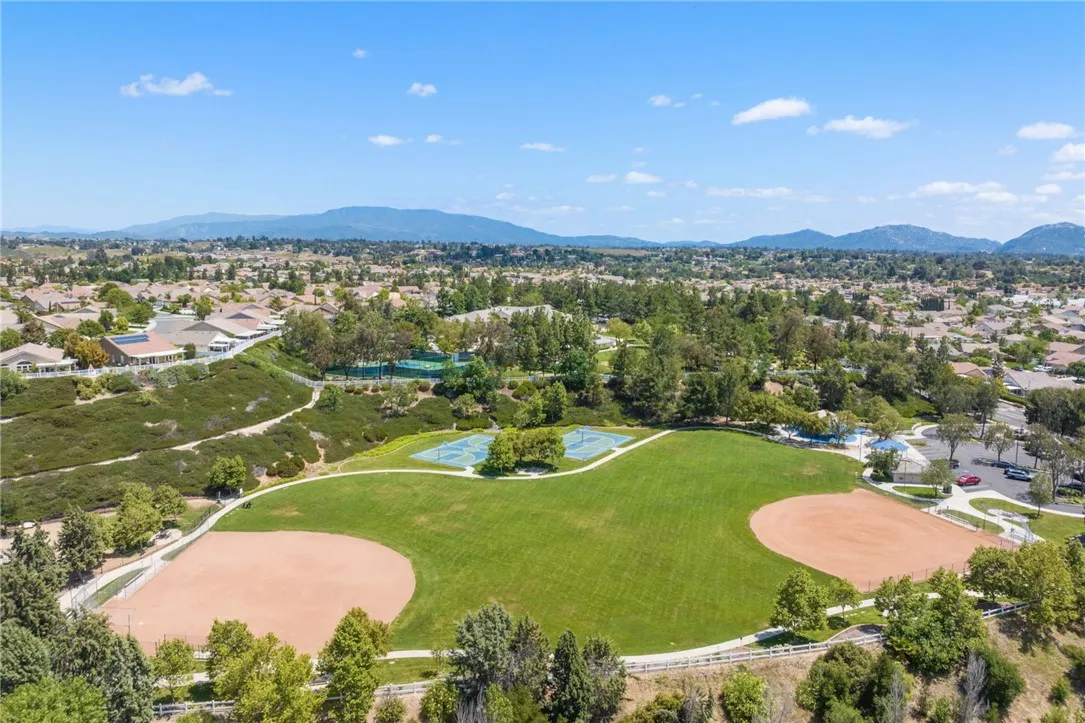 Aerial view of park adjacent