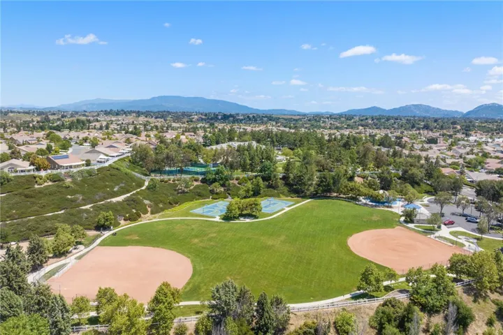 Aerial view of park adjacent