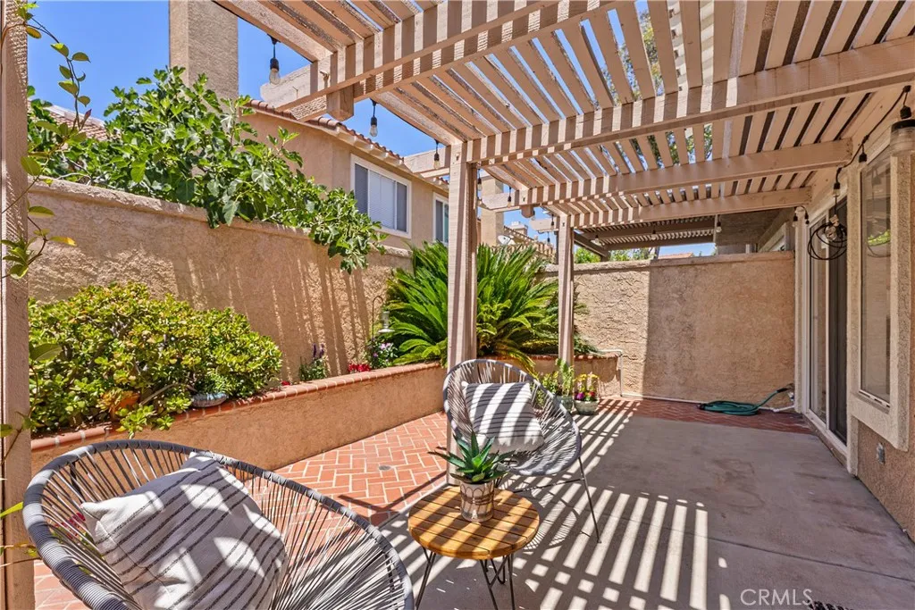 Beautiful private patio.