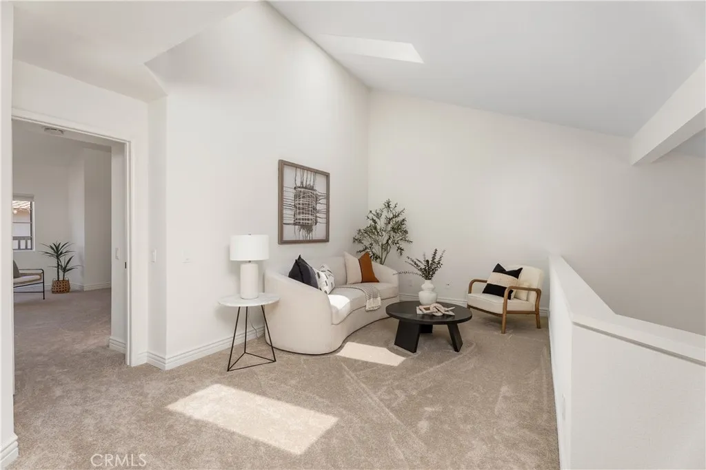Upstairs loft with skylights